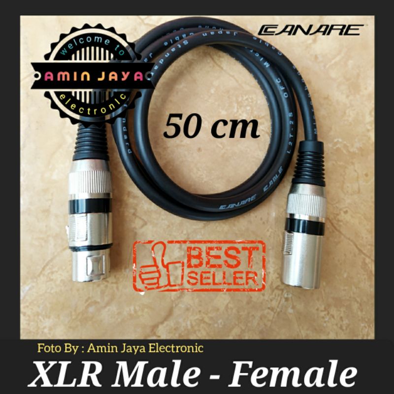 Kabel jack XLR male to female