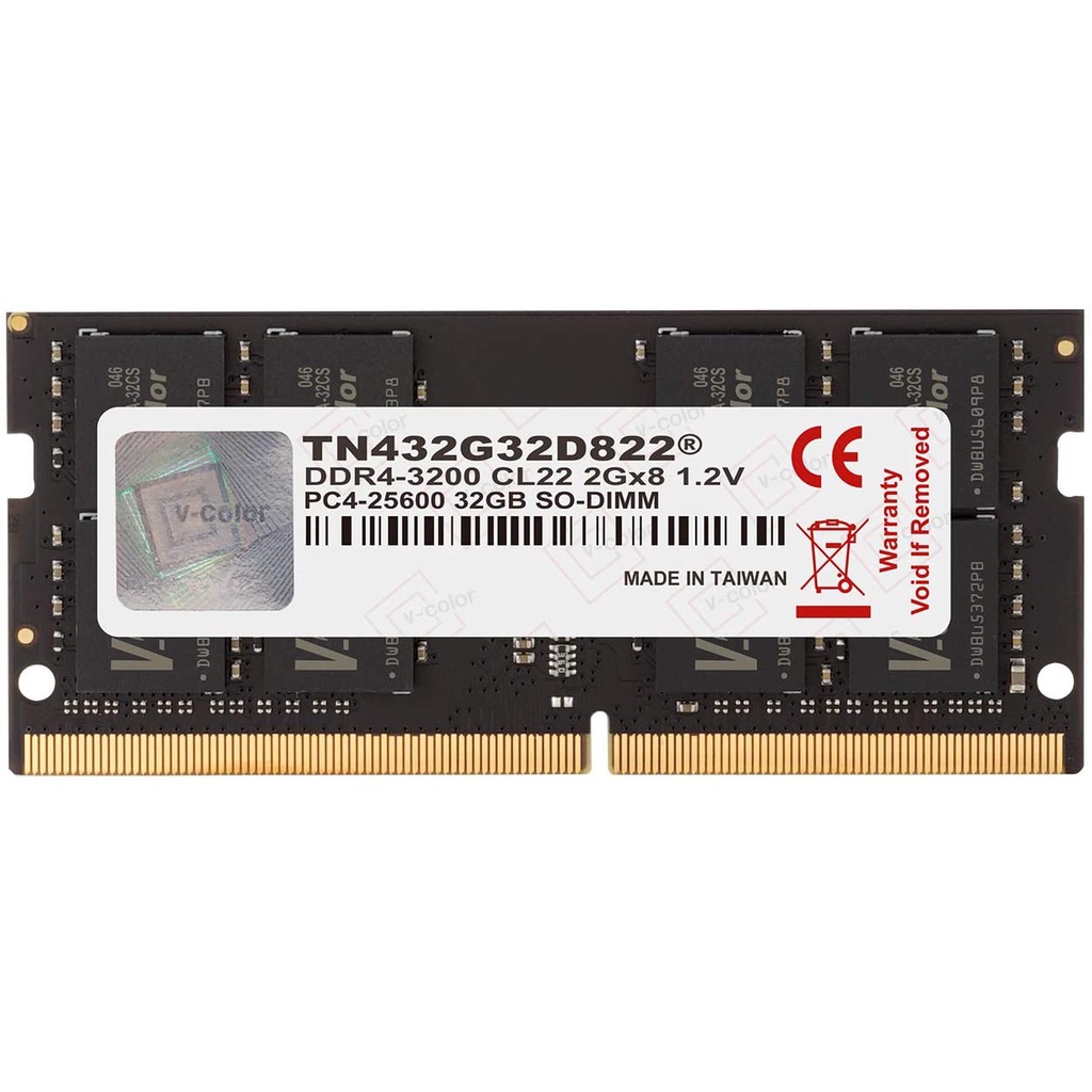 v-Color 32GB(1x32GB) 3200MHz DDR4 SO-DIMM for Laptop Notebook Memory