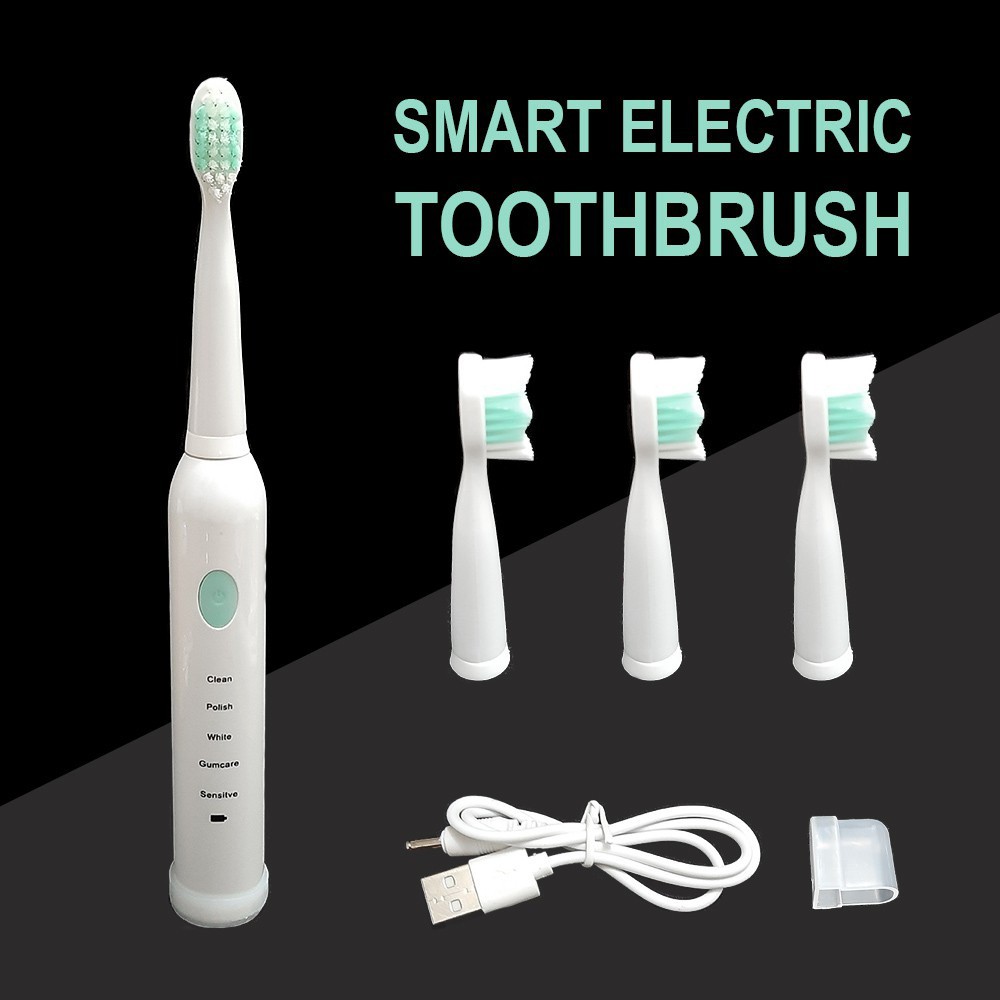 Sikat Gigi Elektrik USB Smart Electric Toothbrush Rechargeable SA-86