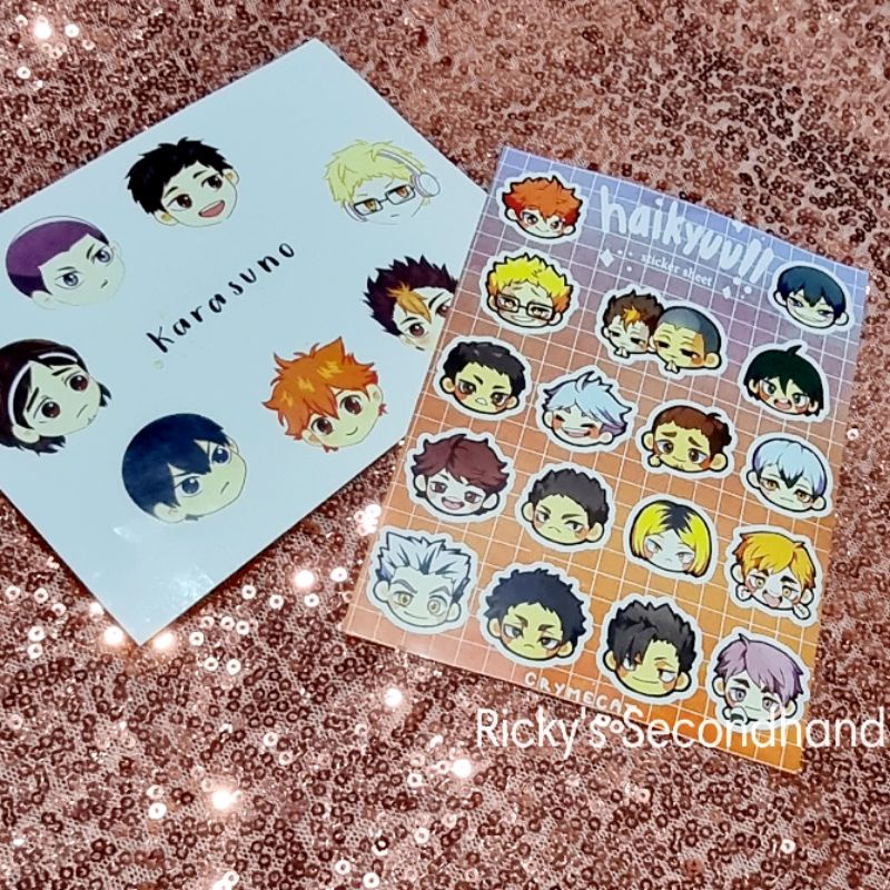 

Haikyuu sticker sheet Haikyuu!! stiker anime