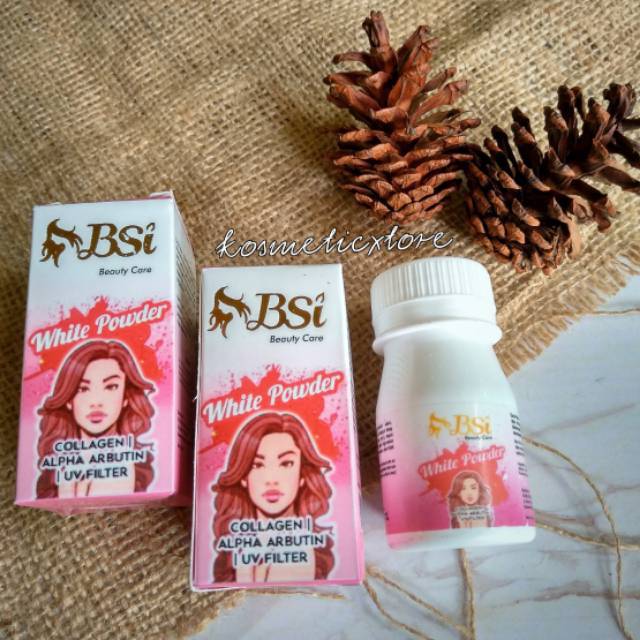 (PAKAI BOX) BSI WHITENING POWER ASLI ada experince date dibawa botol