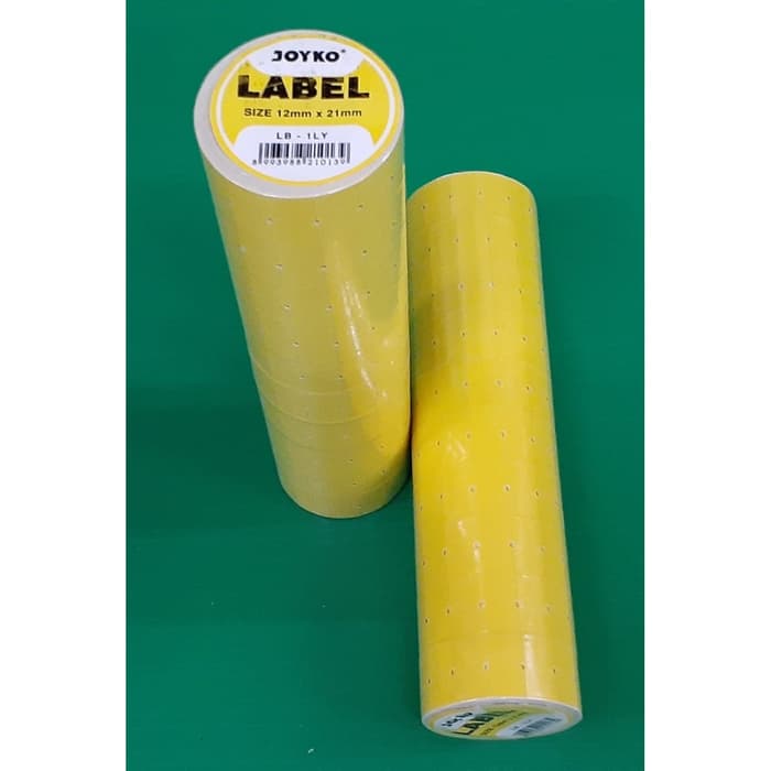 

LABEL HARGA | LABEL ROLL JOYKO LB-1LY WARNA KUNING 1 BARIS | ATK