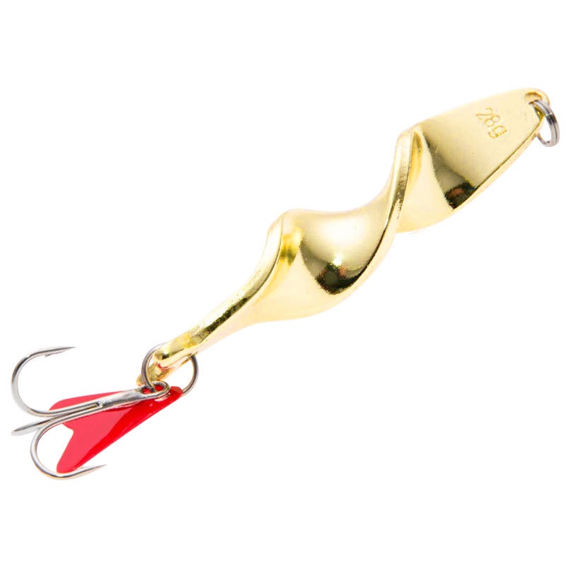 Umpan Pancing Hard Bait Bentuk Spiral Bahan Logam Berat 10g 14g 21g 28g