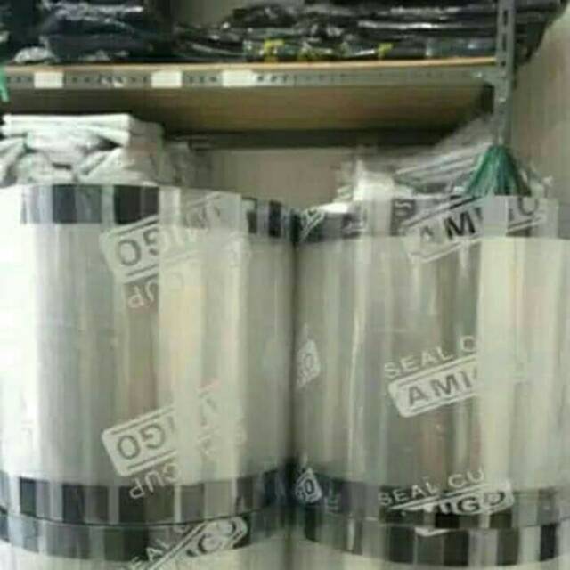 

PLASTIK SEAL CUP / LID GELAS BUBBLE ( 1 ROLL ISI +/- 1.300 LID )