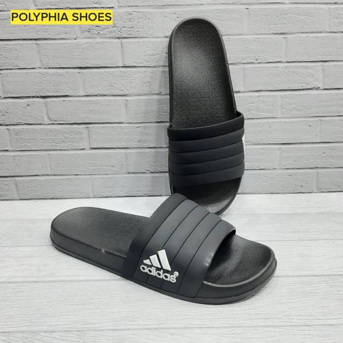 SANDAL SLIDE ADIDAS ADILETTE GRADE ORIGINAL / SENDAL PRIA GREY BLACK