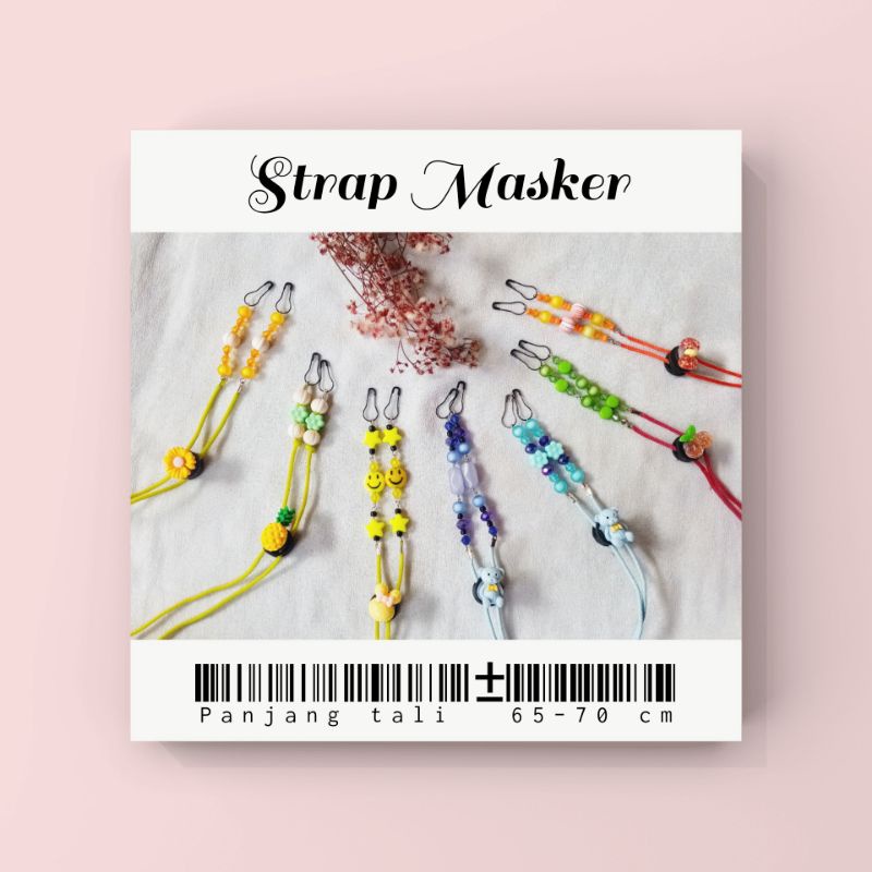 Tali Kalung Strap Masker Lucu Konektor Masker Murah