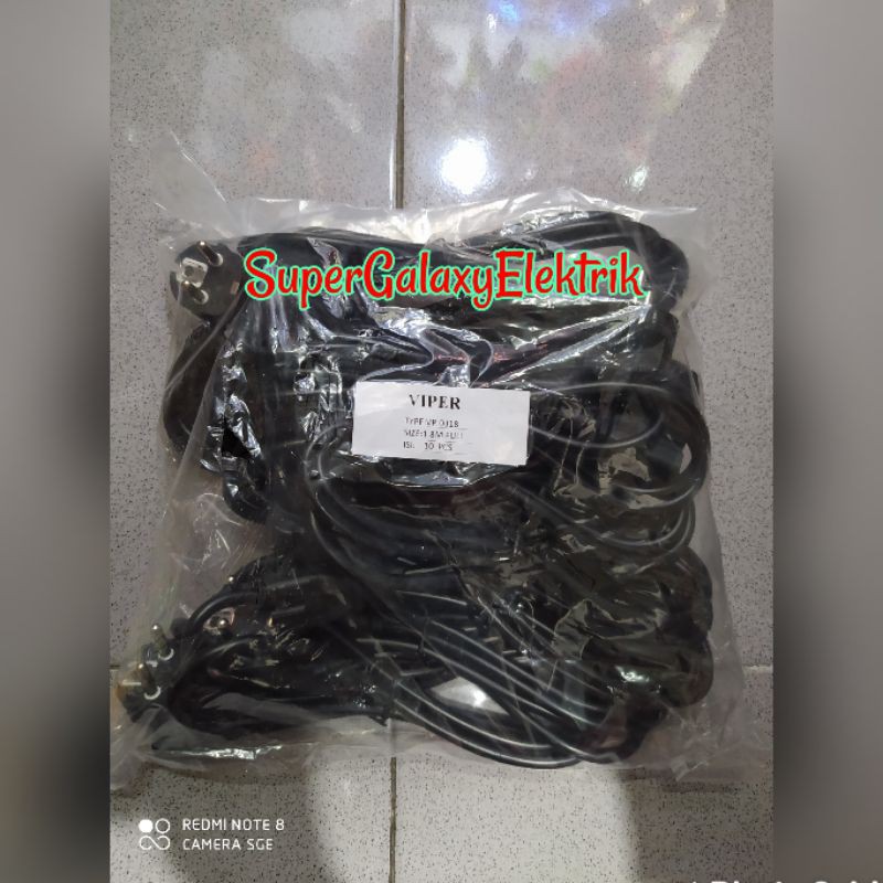 Kabel Power 3Lubang Gepeng (CPU, Komputer, Magic Com, dll)