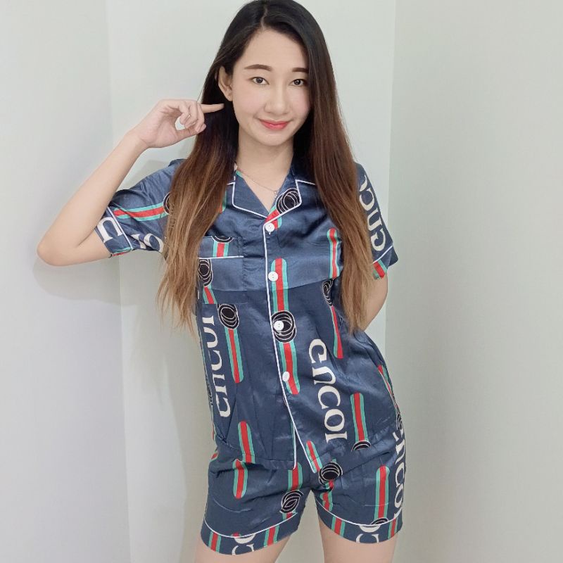 *BEBEAUTYBOSS* Baju Wanita SET BAJU TIDUR SATIN SILK KEMEJA IMPORT