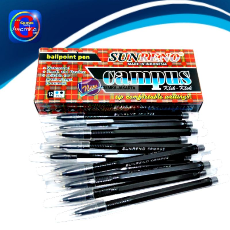 GPA Ballpoint Pen SunReno Campus Grosir (12pcs)