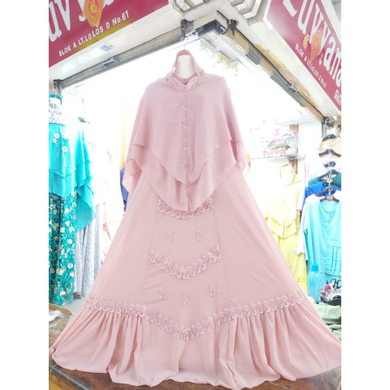 Gamis Syari Set  RV Mina