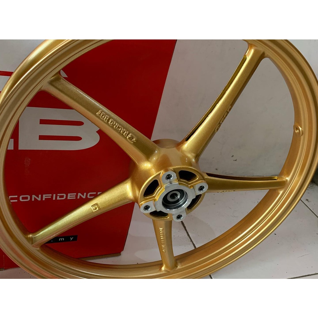 velg rcb racing boy depan gold 120 ring 17 universal mio ninja jupiter drag bike satria fu original