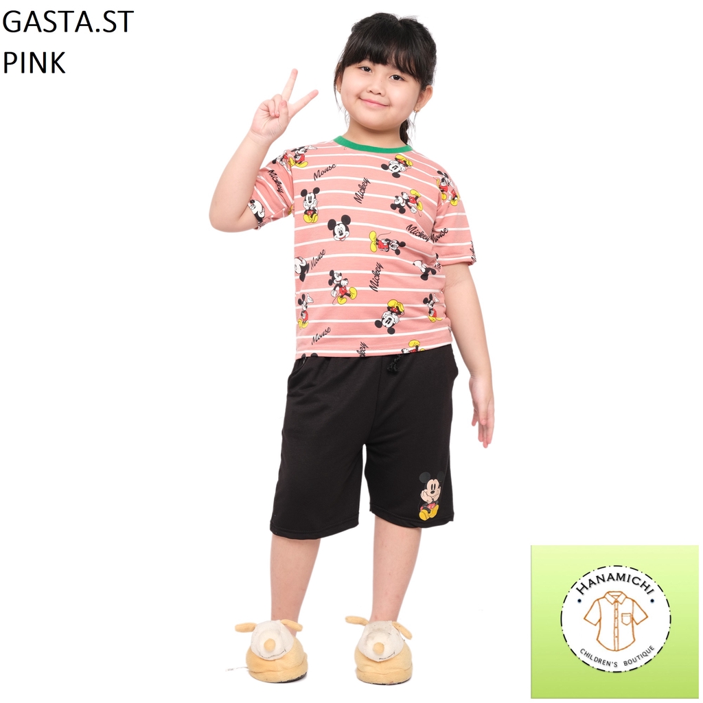 Hanamichi GASTA.ST Setelan Anak Lengan Pendek Bergambar