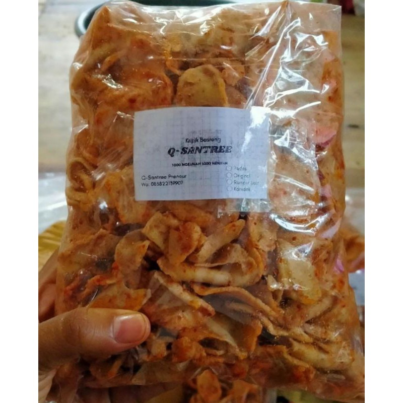 

makanan ringan basreng, karedok basreng santree