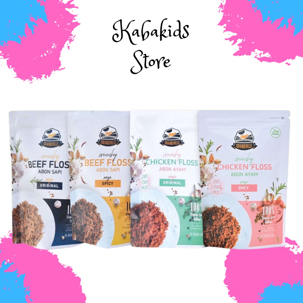 

Grandville Abon Original Abon MPAsi Abon Anak Halal 100 gr - Kabakids Store