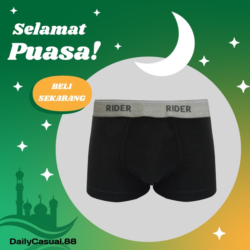 Rider Sport 917 XTRACOOL Celana Boxer Pria 1pcs (M L XL XXL)