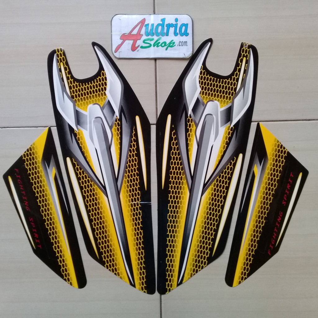 Stiker Striping Motor Yamaha Rx King 2007 Kuning