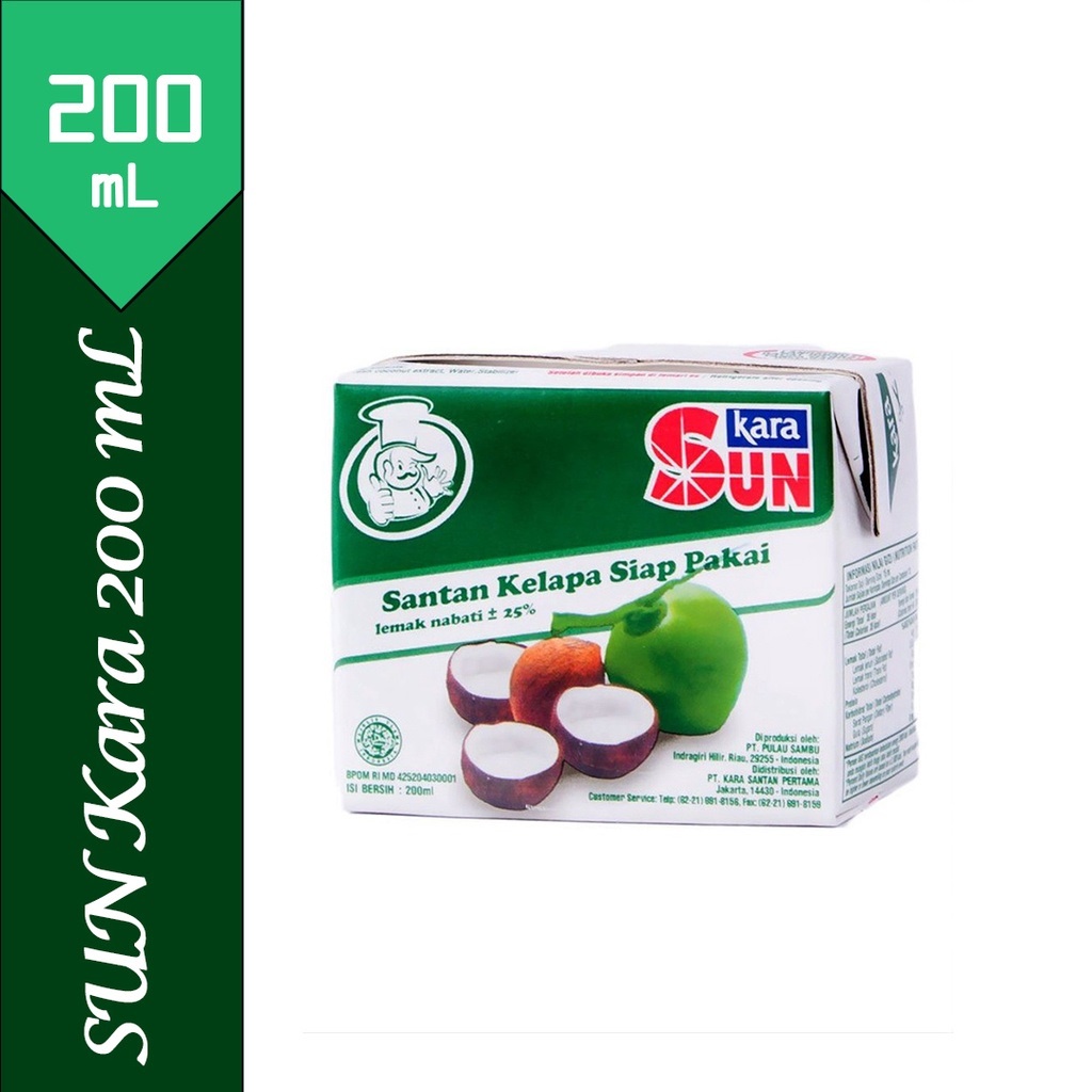 

Sun Kara Santan Kelapa 200 ml