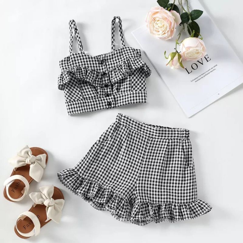 TANK TOP ROK PENDEK ANAK / SETELAN ANAK ALA KOREA