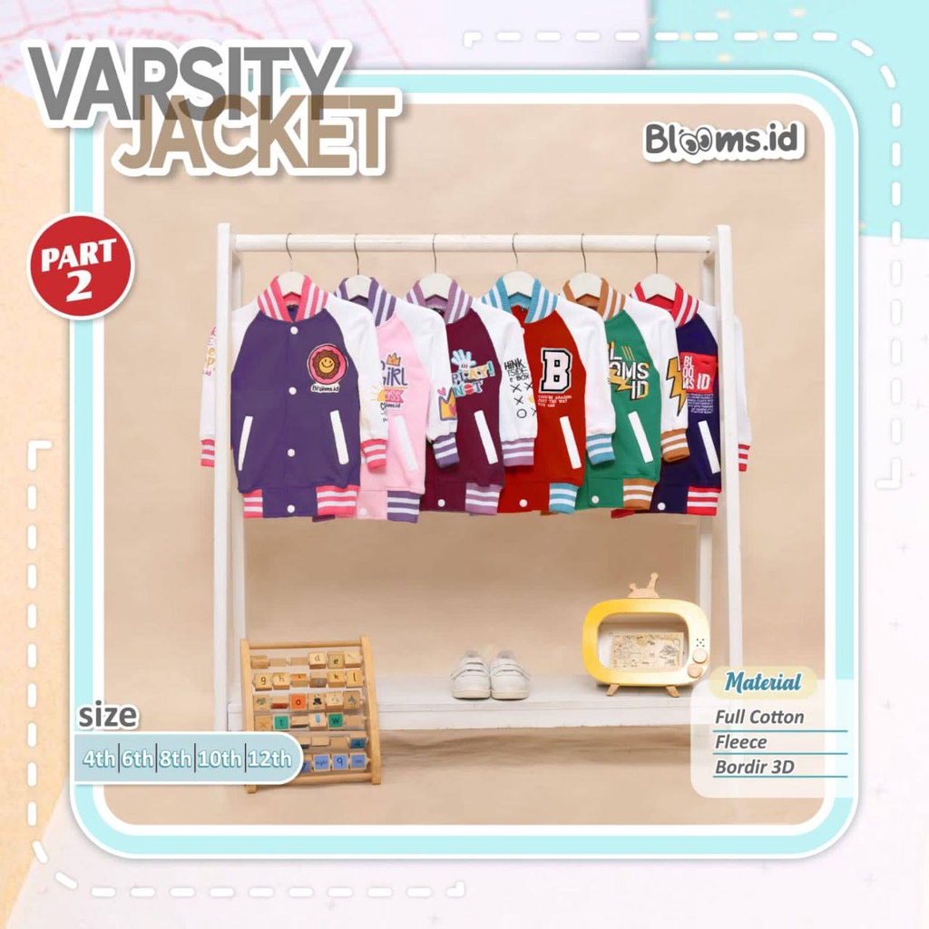 Jacket Anak Varsity Batch 2 by Blooms.id