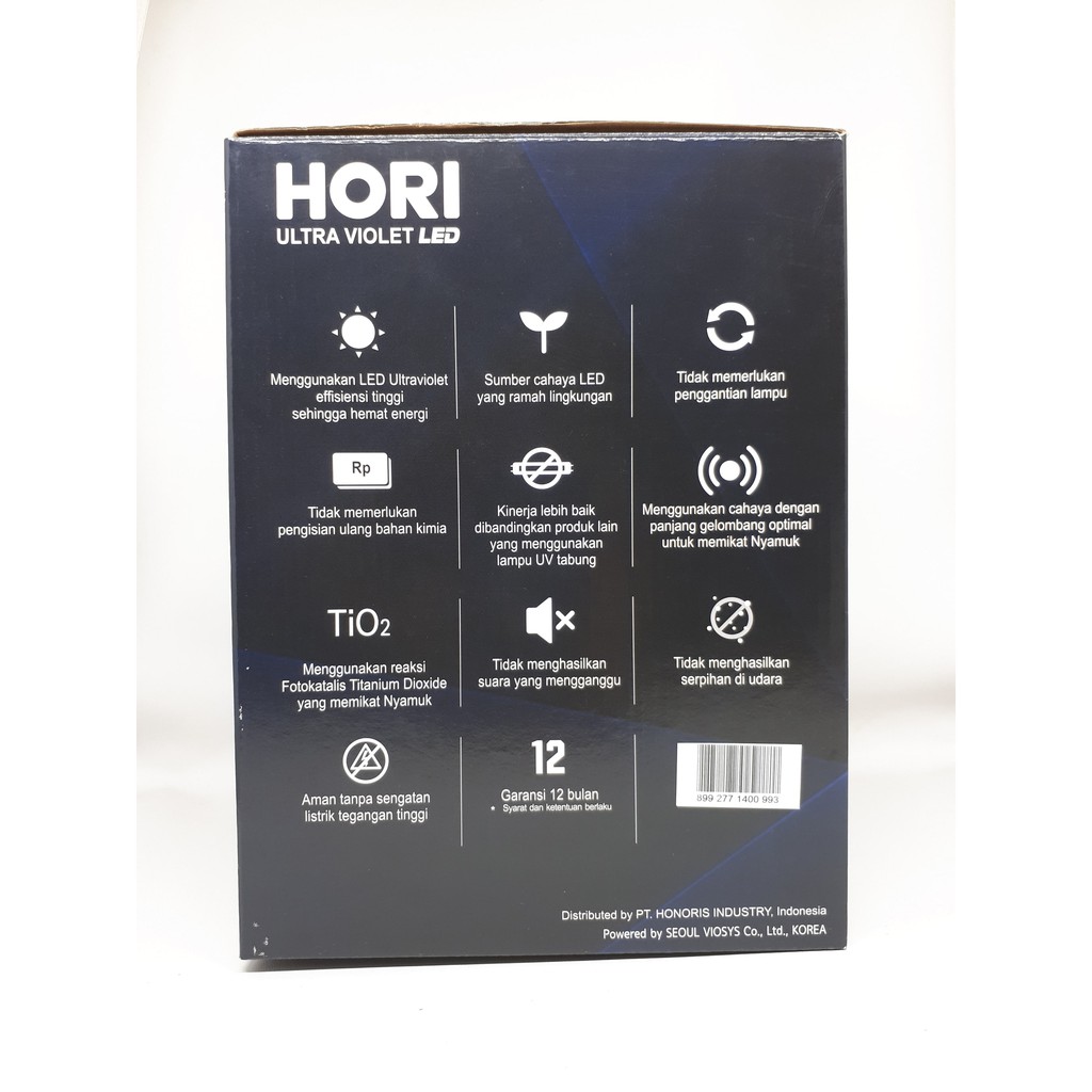 HORI Ultraviolet LED Mosquito Trap / Perangkap Nyamuk aman untuk anak