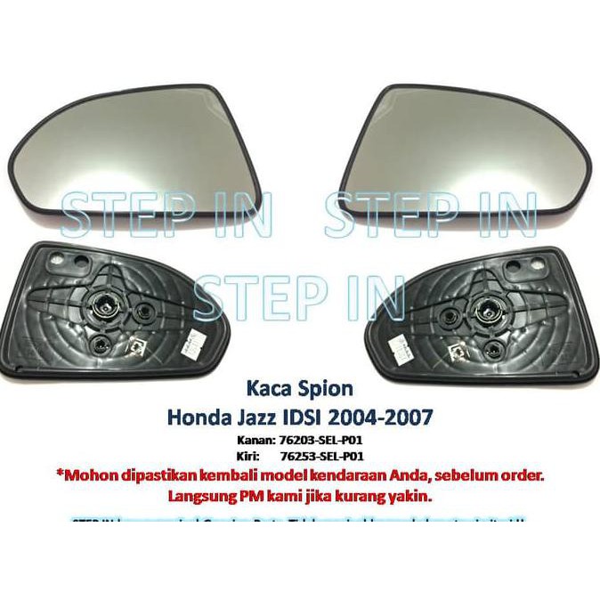 KACA SPION KANAN/KIRI HONDA JAZZ 2004-2007 IDSI PART ASLI BARU ORISINI DISKON