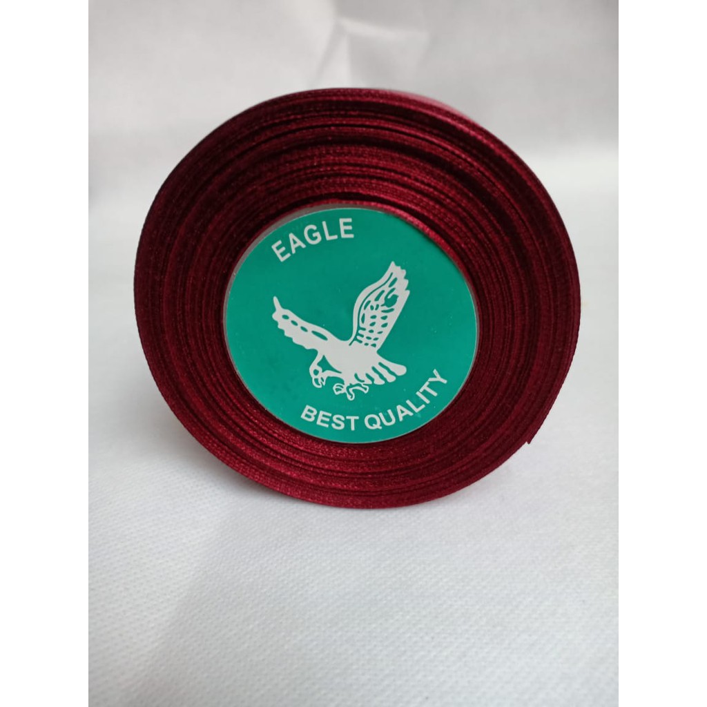 

Pita satin merah maron 1 inch 2.5 cm Per roll pita kado pita hiah pita bucket bunga premium