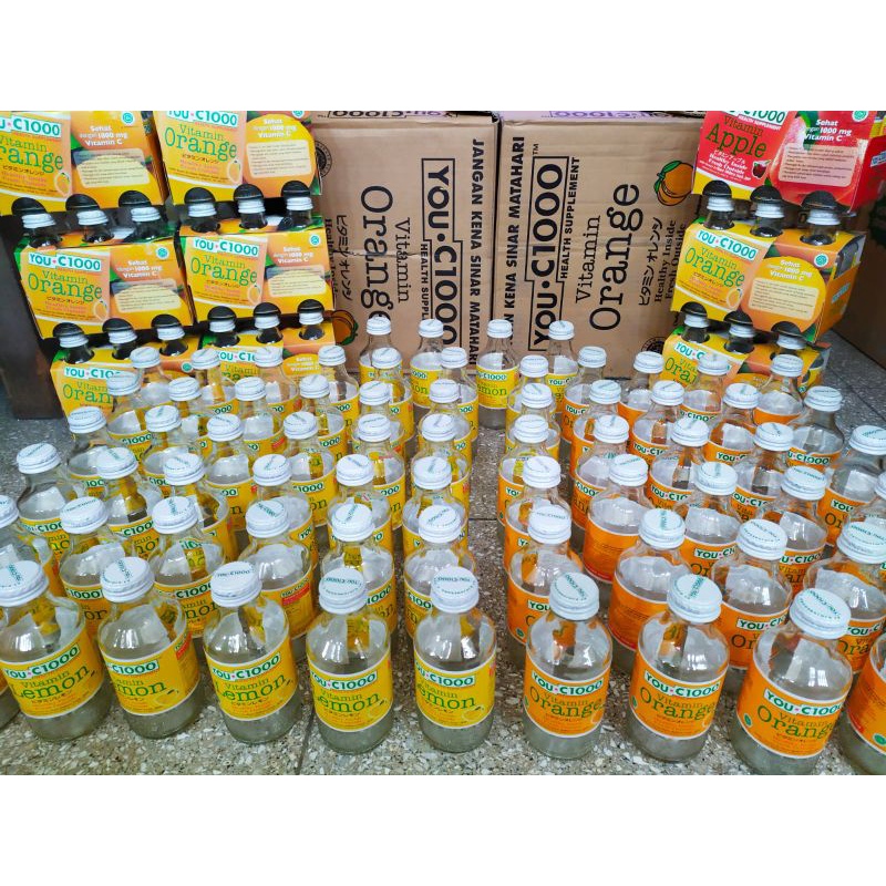 Botol Kaca You C Bekas / Botol Kosong 140 ML / Botol Cupang Madu Asi