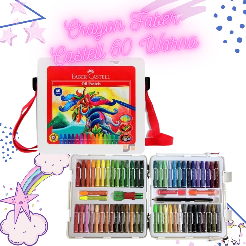 

Krayon Crayon Faber Castell 60 Warna