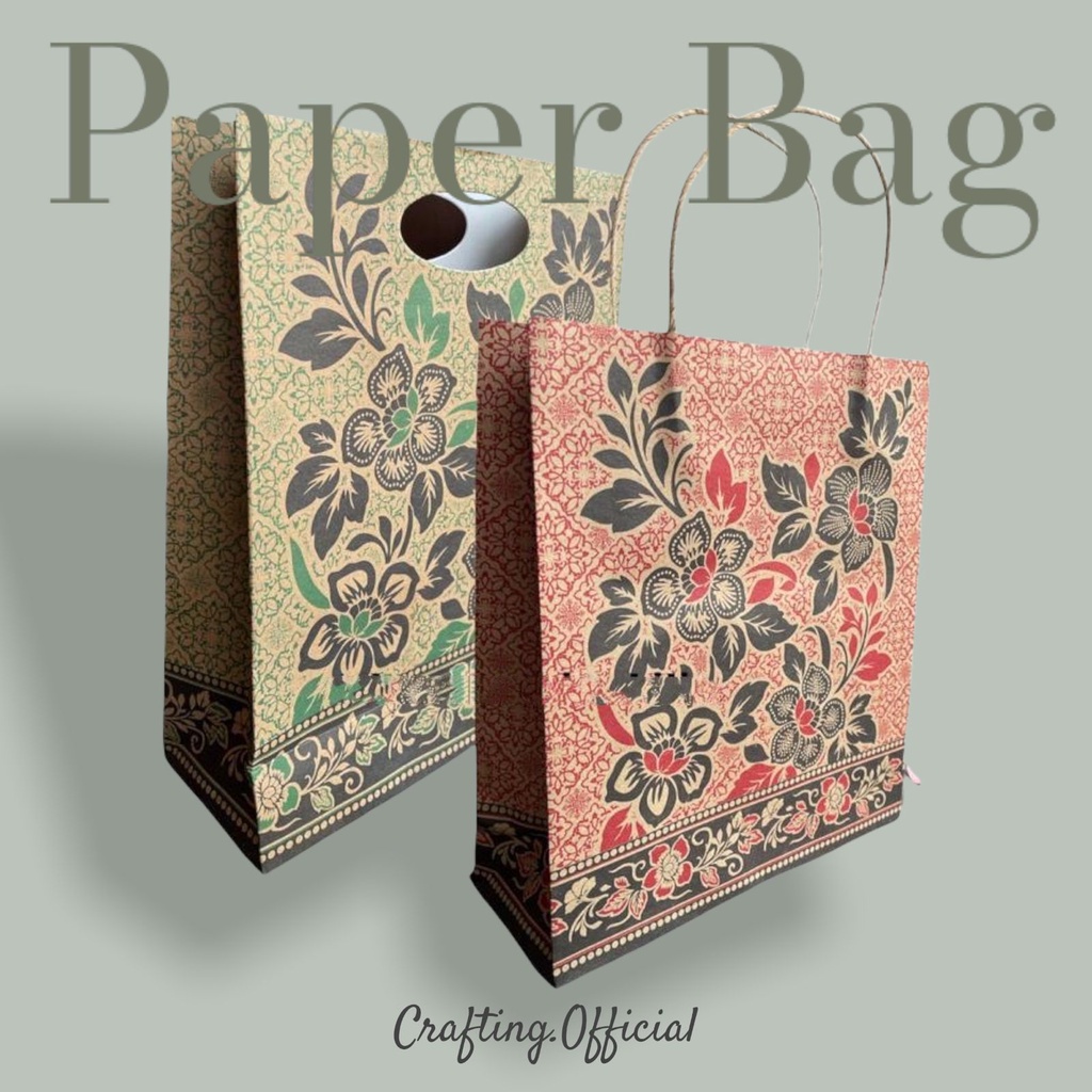 Paperbag Batik Merk Okey / Paperbag / Goodie Bag Batik Okey