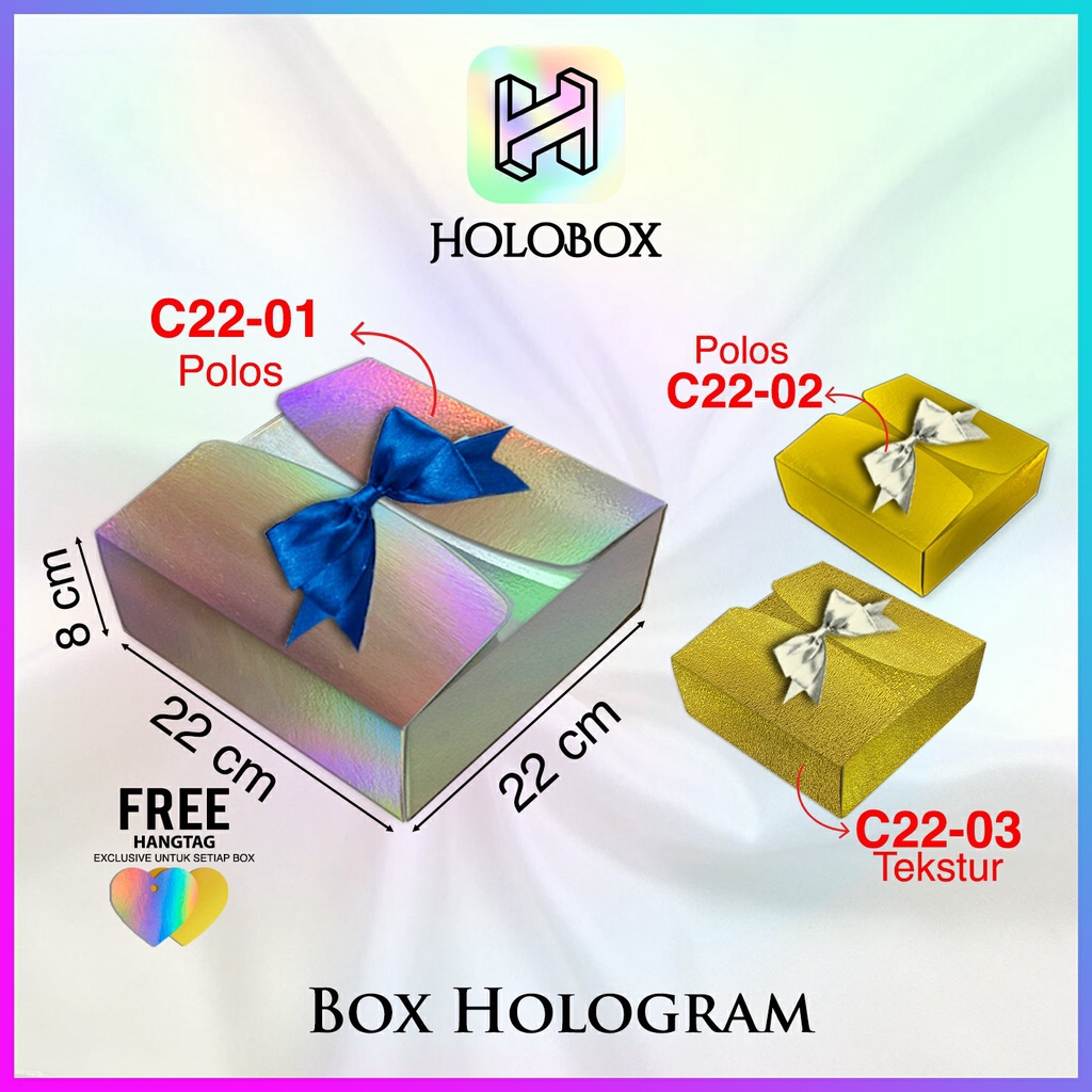 

KOTAK KADO|SOUVENIR|HOLOGRAM|HAMPERS|SERBAGUNA|DUS|PACKAGING|BOX|C22