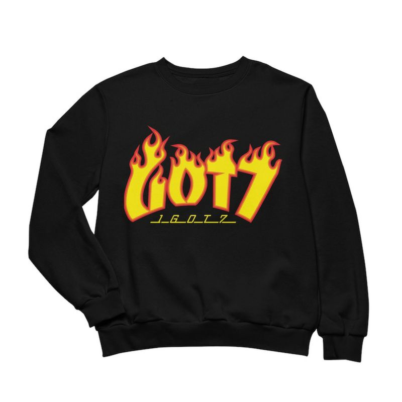 GOT7 Flame Hoodie / Sweater Igot7 Kpop size S - XXXXXL(6XL) Jaket Oversize 5XL 4XL 3XL 2XL Unisex