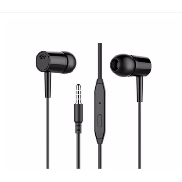 Headset - Earphone - Handsfree D21 Superbass Ear bud Karet Jack 3.5mm