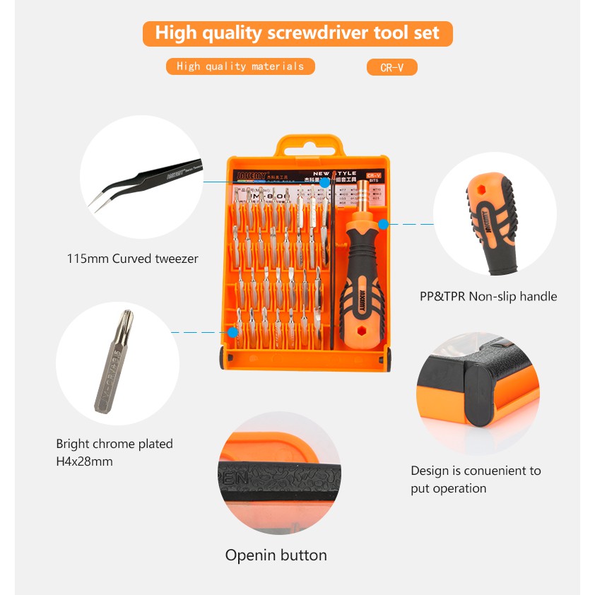 Jakemy 32 in 1 Professioal Hardware Tools - JM-8100