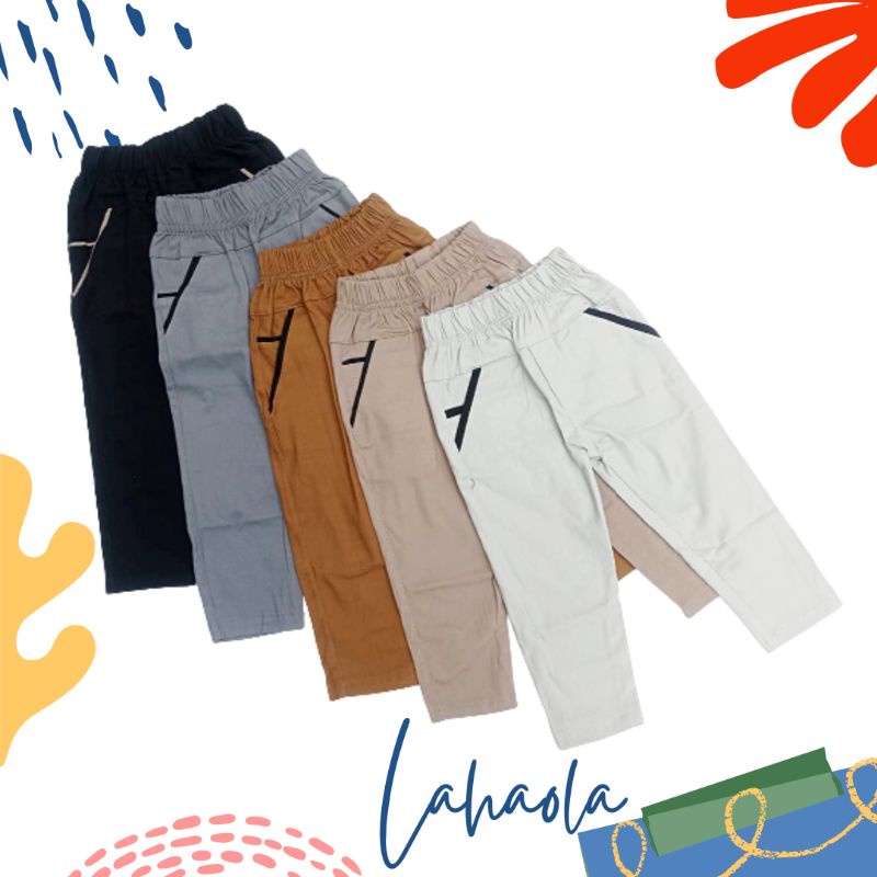 Ecer pilih warna 1-13th celana chino anak panjang laki-laki terlaris chinos slim fit