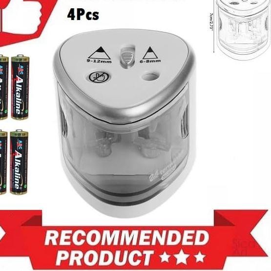 

Baru!!-254 Rautan Pensil Otomatis SILVER Electric Pencil Sharpener