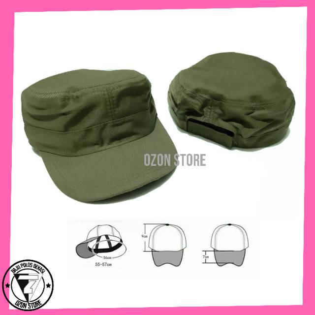 Topi Komando Polos Militer Army Murah