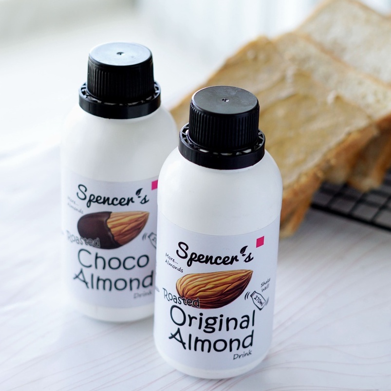 

PAKET Susu Almond / Almond Milk Spencer's 1 Liter + (2x) 270 mL | Original | Vanila | Coklat