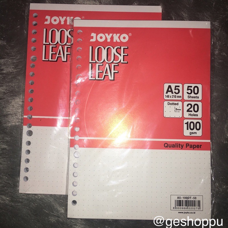 

[NEW] Joyko Kertas Binder Titik | Dotted 50lbr