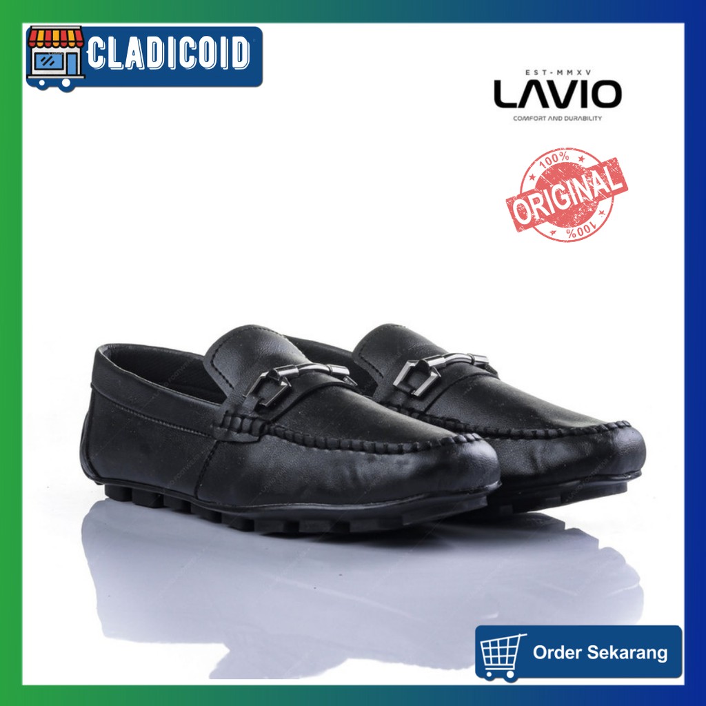 SEPATU SLIP ON PRIA ORIGINAL MODEL KEREN , STYLISH, SANTAI WARNA HITAM, BIRU, COKLAT LAVIO YUKI