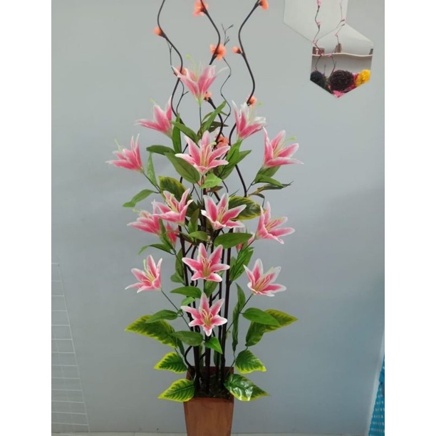 Jual Bunga Hias Artificial Sudut Lily Matahari Tulip Ulir Harga Sudah