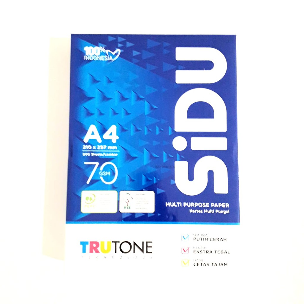 

KERTAS HVS A4 70GR SIDU