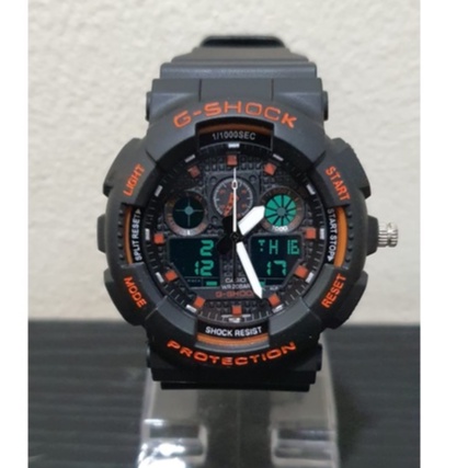 JAM TANGAN PRIA G-SHOCK CASIO GA 100 DUAL TIME / JAM TANGAN COWOK TERBARU