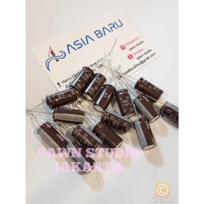 Kapasitor Capacitor ELCO 33uf 250v / 33 uf 250 v / 33uf250v