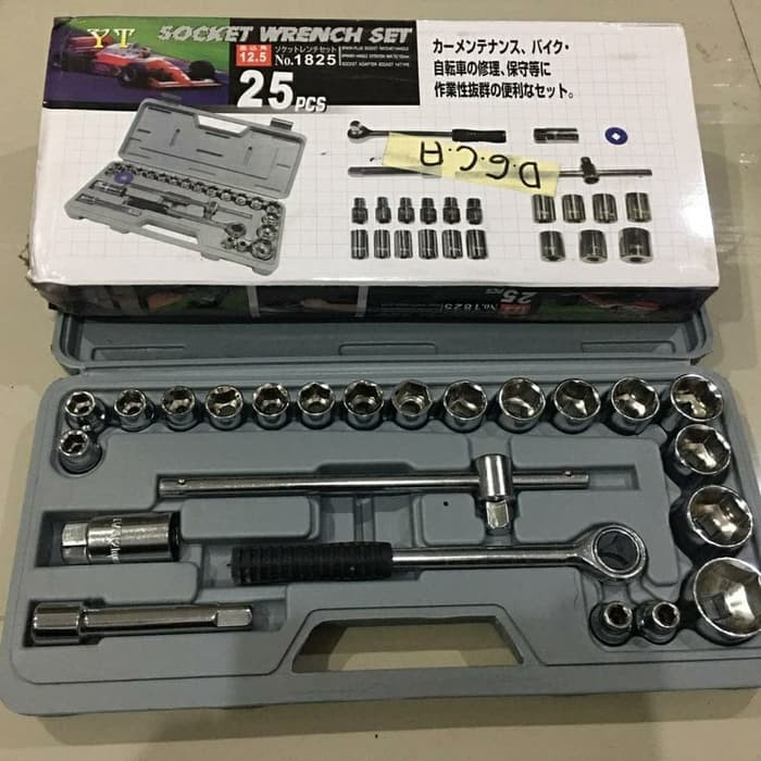 Kunci sok set / Wrench sicket set 25 / Kunci sock murah