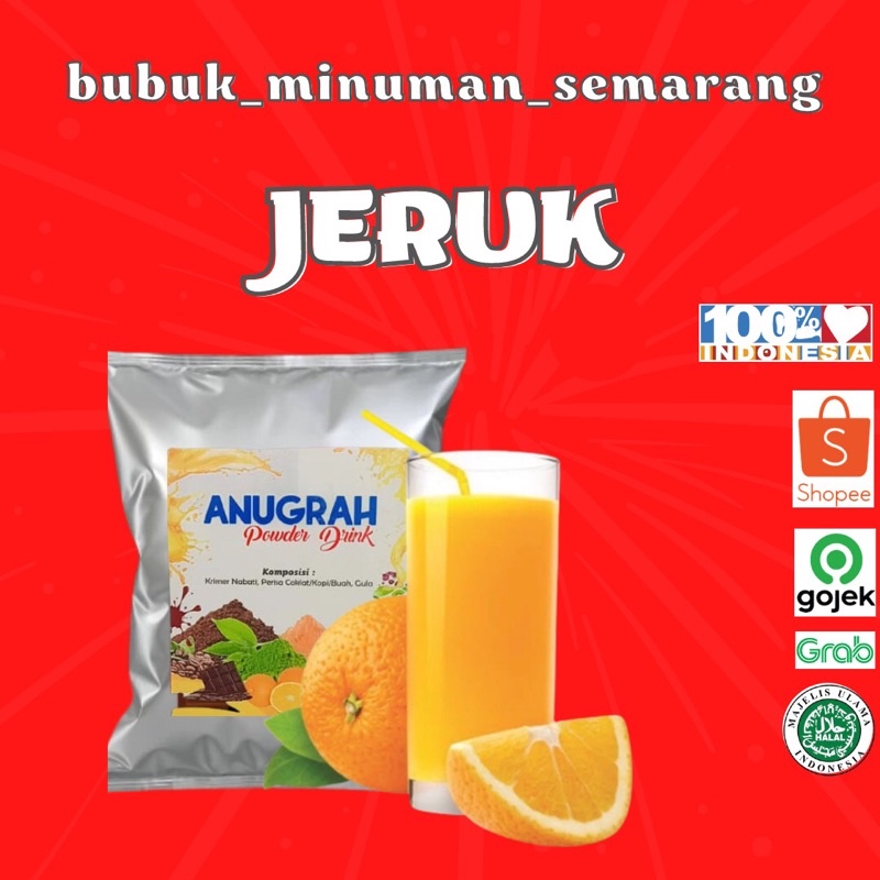 

Bubuk Minuman Orange Jeruk Reguler 500gr