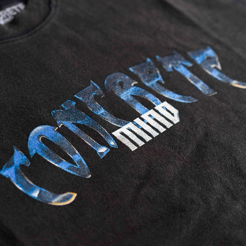 Concrete Mind - Paradoxical Saint Logo Chrome Black Tee