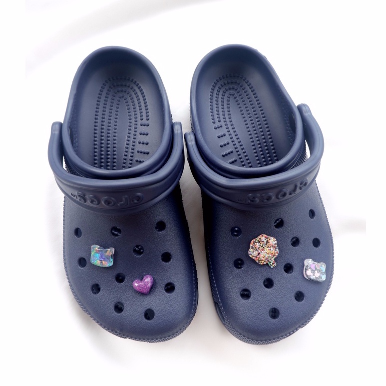 (READY STOCK) JIBBITZ CROCS AKSESORIS SEPATU RESIN BENTUK HEART/STAR/BEAR/LOGO BTS/BT21