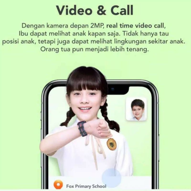 Imoo Z2 Jam Anak Video Call GPS Garansi Resmi Smart Watch Imo