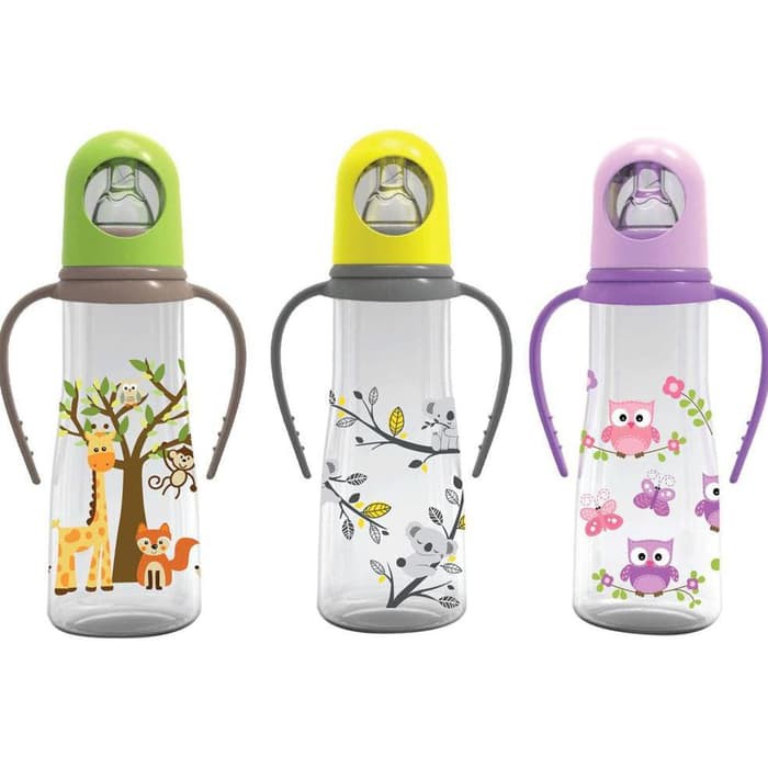 Baby Safe Botol Susu Bayi Plus Pegangan Feeding Bottle With Handle Ukuran 250 ml JP005