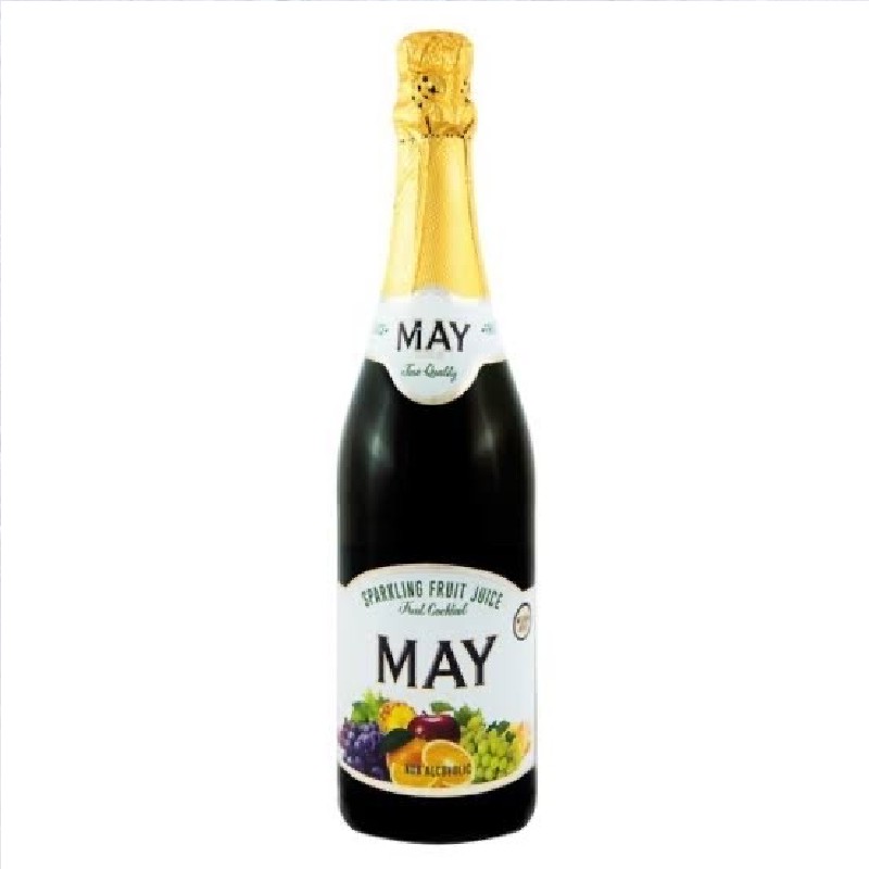 MAY Gold Sparkling Fruit Juice Apple 750 ML